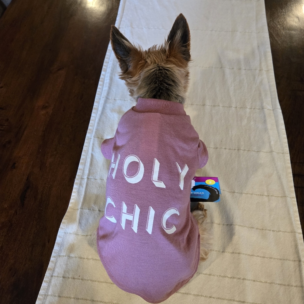 Pink HOLY CHIC Dog Shirt S